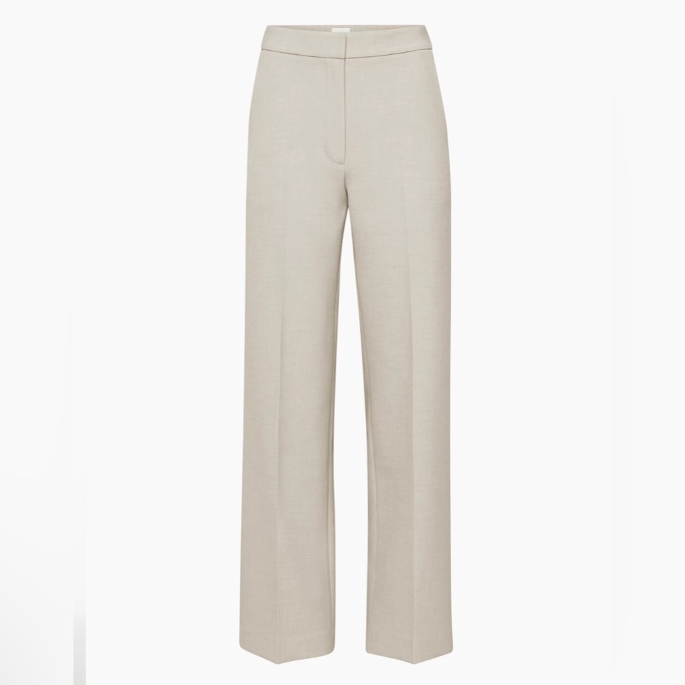 Aritzia Wide Leg Pants in Light Beige